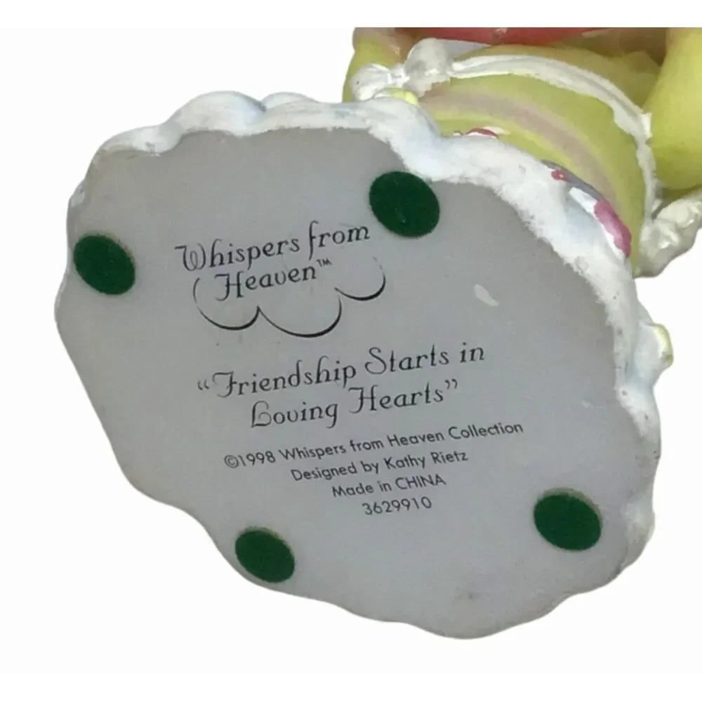 Whispers Heaven Friendship Starts Loving Hearts Figurine Angel Valentine Love